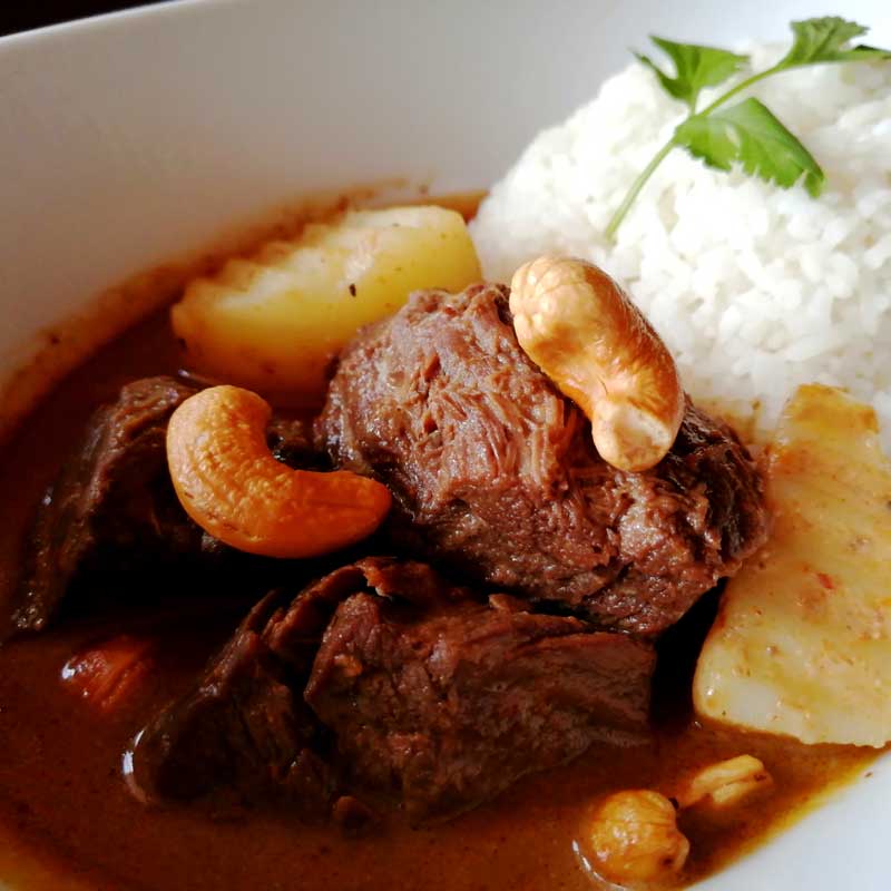 Massaman Beef curry with Rice